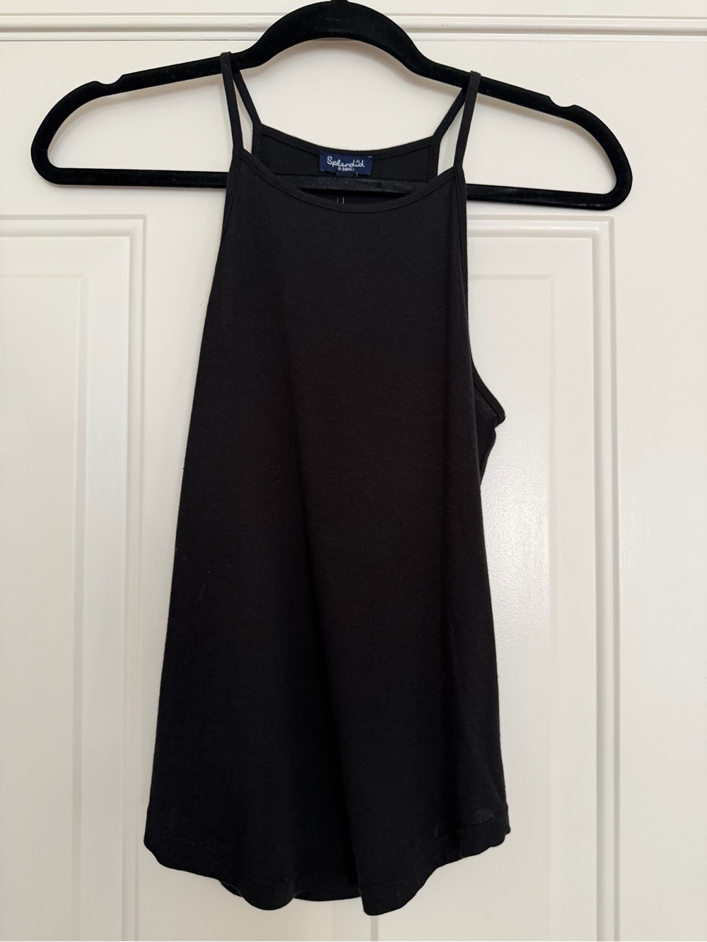 Splendid Black High Neck Strappy Tank